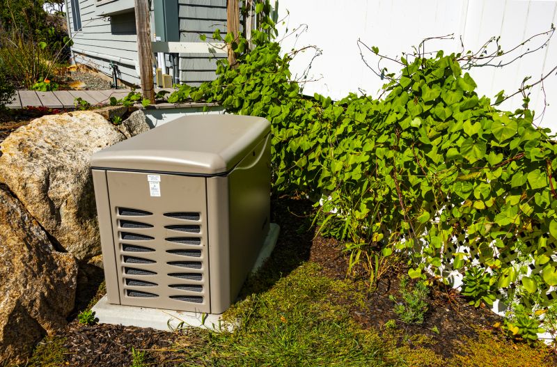 Residential Backup Generator in Yard